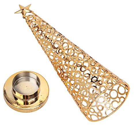 Majatou Portacandele a forma di albero di natale portacandele profumato in metallo decorazione da tavolo per la casa per songiorno ufficio studio telecamera da let let sauna studio yoga sala