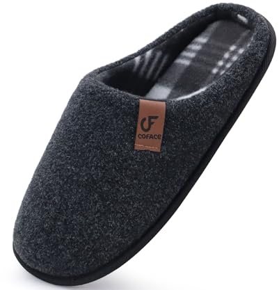 COFACE Chaussons Homme Hiver Chaud en Mousse à Mémoire Pantoufles