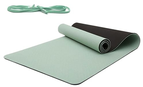 YNPQTDS Alfombra De Fitness,Tap Anti-Deslizante Ligero - Alfombra De Yoga Grande Para Ejercicio En Casa - Para Hombres Mujeres Viaje Interior Exterior