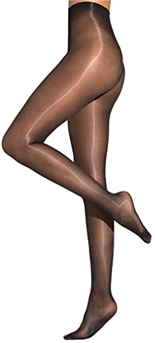 Cecilia de Rafael Femmes Eterno Super Lucido 10 Collants Brillants avec Finition Lisse - Nylon & Spandex