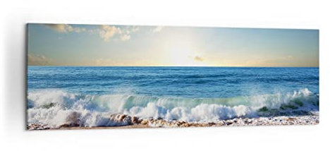 ARTTOR Lienzos decorativos 160x50cm Cuadro Sobre Lienzo Moderno mar orilla agua Grande XXL Dormitorio Cocina Cuadros Pared Imágenes Cuadros Decoracion Salon Wall Art Prints Decor Canvas AB160x50-3551