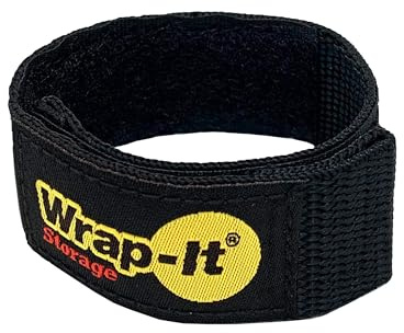 Quick-Straps by Wrap-It Storage – 9” (12-Pack) Black - Hook and Loop Straps for Hose and Cord Storage and Organization