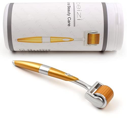 Micro Needle Titanium Derma Roller for Face Body Skin Care, Helps for Men's Beard Growth, Reduce Hair loss (0.75mm)