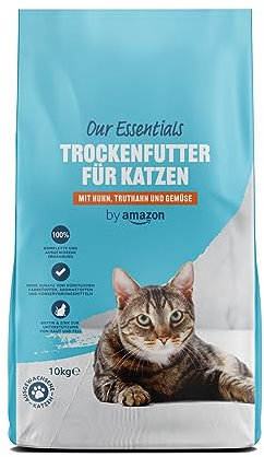 by Amazon Trockenfutter für Katzen, Mit Huhn, Truthahn und Gemüse, 10kg