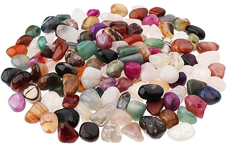 NKlaus 500g Pietre burattate Multi Mix 10-15 mm Pietre curative Pietre preziose Decorazione Gioielli 14699