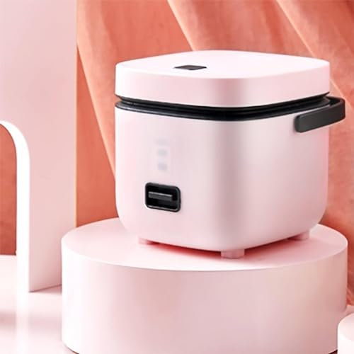 PanHuiWen Japanese Rice Cooker Small for 2, Mini Rice Cooker Cookworks Korean Micro Rice Cooker 2 Cup, Quick Preparation without Burning,Pink