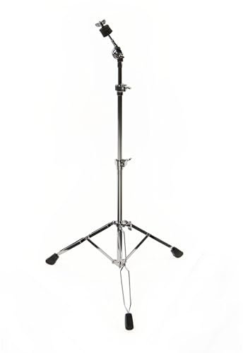 Fame CS7000 Beckenständer, Doppelstrebig, Zweifach Ausziehbar, Stufenlose Höhenverstellung, Robuste Konstruktion, Leichtes Transportgewicht, Breite Standfüße aus Hartgummi, Verchromt