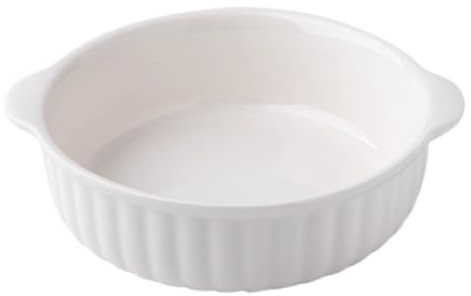 TAMUME 1000ML Glasschale für Mikrowelle Glaspfanne für die Mikrowelle Nicht Geeignet für Kochfelder, Braun Glastopf mit Deckel und Griffen