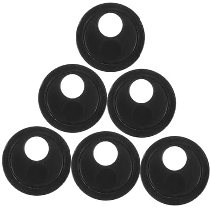 Hemobllo Copertura Meccanismo Scorrevole Nero 6 Pezzi per Webcam Telefono e Protezione Privacy in ABS Colla Posteriore, Design Circolare Sottile e Elegante