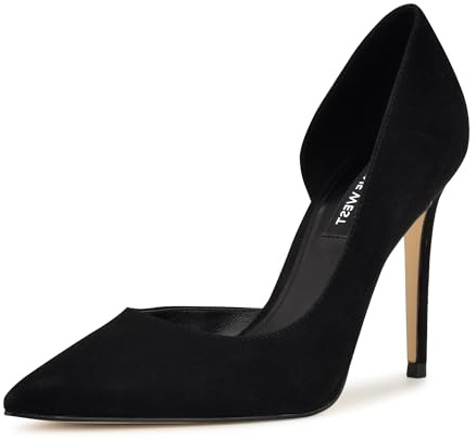 Nine West Women's Folowe Pump, Black Suede 008, 7