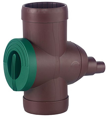 FLORANTIA Regensammler INOX mit Edelstahlsieb braun