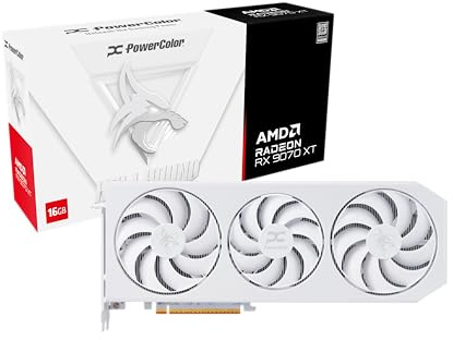 PowerColor Hellhound Spectral White AMD Radeon RX 9070 XT 16GB GDDR6