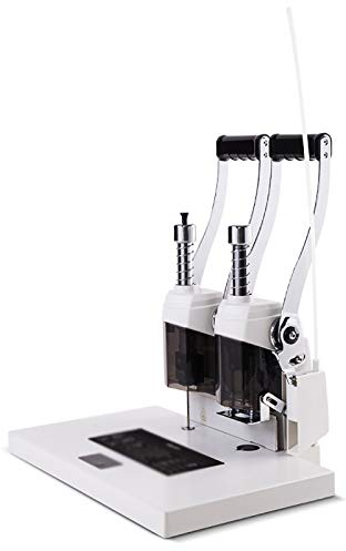 Bürozubehör, Bindemaschine, professionelle manuelle Finanz-Bindemaschine, Gutschein-Bindemaschine, Heißschmelz-Nietrohr-Bindemaschine (Farbe: Weiß, Größe: 39,8 x 32 x 43,8 cm)