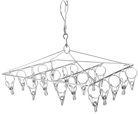KITANDOVE Sockenhalter Mit Clips Stabiler Wäscheklammern-wäscheständer Multifunktionaler Kleiderbügel Für Socken Unterwäsche Hüte Und Mehr Für Schlafzimmer Balkon Und Schränke