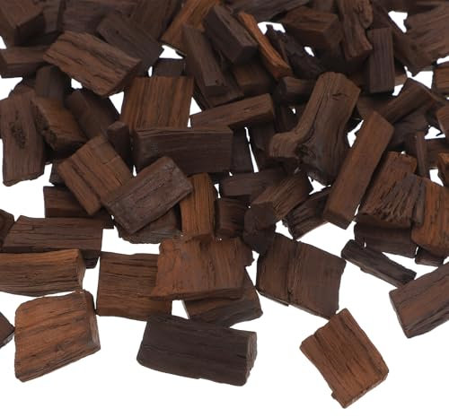 Amosfun Oak Chips - Red Wine & Whisky Brewing Accessories - 1 Pack - Brown Wood Chips - Home Brewing & Winemaking