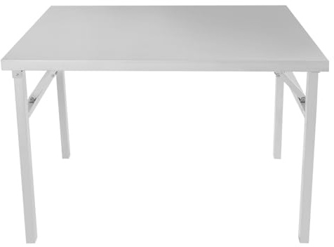 gegeweeret Arbeitstisch aus Edelstahl,klappbar Arbeitstisch für die gewerbliche Küche, Küchentisch,Serviertisch 100 x 60 x 75 cm Grilltisch Outdoor Küchenmöbel