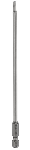 sourcing map TT10 Security Torx Head Screwdriver Bit 6 (150mm) Long 1/4 Hex Shank Magnetic Tamper Proof 6 Point Star Screw Driver Drill Bits S2 Steel Hole Tip Industrial Power Tools