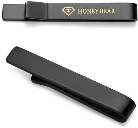 HONEY BEAR 4 cm herr/pojkar smal slipsnål för smal slips för företag bröllopspresent 4 cm, 4cm, koppar, Ingen ädelsten