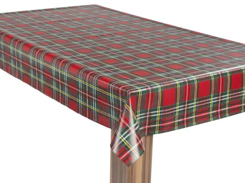 laro Wachstuch-Tischdecke Wachstischdecke Gartentischdecke Karo Rot Grün Gelb, Muster:Karo Rot Grün Gelb, Größe:80x120