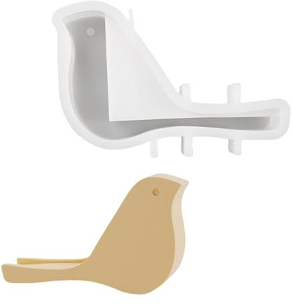 Silikonform für Zuhause, Gips, zum Basteln, Vogelform, Zement, Visitenkartenhalter und Gips-Ornament
