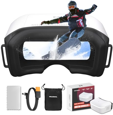 CADDXFPV Walksnail Avatar HD FPV-Brille - 1080P 4,5 Zoll Bildschirm, Kopfverfolgung, PPM-Signal & Micro SD Slot, kompatibel mit allen Walksnail VTX Kits