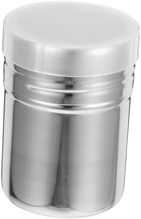 Ciieeo Stainless Steel Dusting Tube Sugar Powder Shaker Lid for Icing Sugar Cocoa Flour Sprinkler Use in Coffee Cappuccino Latte