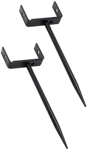 Soportes de canalón – 2 piezas de estaca para canalones de lluvia al aire libre – Soporte de manguera ajustable antioxidante para techos, cobertizo o pérgola al aire libre