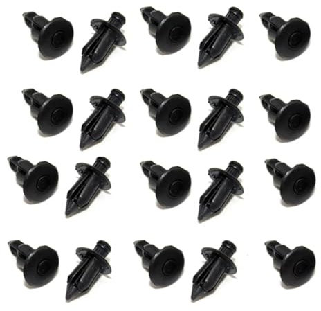 ZNAGDFVW Viti Targa Compatibile con Suzuki 20pcs Moto 6mm 7mm Rivetto Carenatura Corpo Trim Panel Fastener Vite Clip Universale Moto Fissaggio Bulloni(6mm (20pcs))