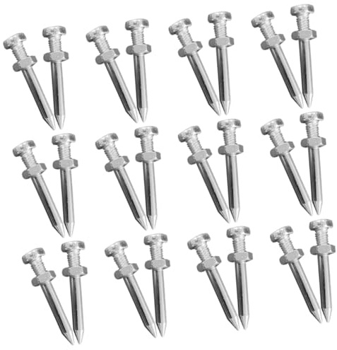 DIYEAH 26 Piezas Zapatos Aireadores para Césped con Clavos Metálicos Resistentes Accesorios Desmontables para Airear y Mejorar la Salud del Césped Jardines y Patios