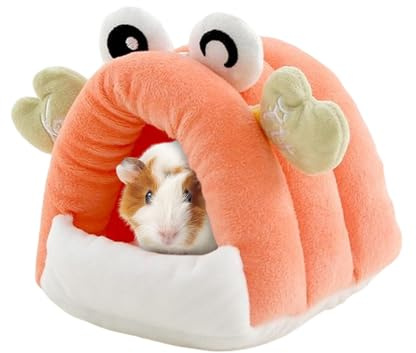 Hamsterhus – söta små djur gömställning, krabbform, mysig sömnbostäder, lekfull habitatdesign | säker tågplats för hamster racingmus mus kanin chinchill