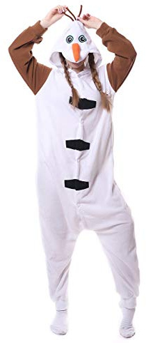 FunnyCos Pyjamas Unisexe Adulte avec Capuche pour Halloween - Costume Animal Cosplay Onesie, S