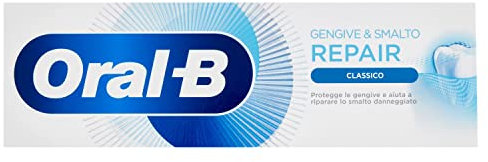 Oral B Zahnpasta Pro Repair Professionell, Zahnfleisch und Nagellack, neutralisiert Bakterien, reduziert Reizungen, stellt die Mineralien des Zahnschmelzes, klassisch, 1 Packung x 75 ml