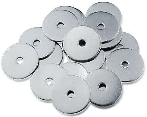 M5 Washers, M5 x 25mm Penny Washers, (Pack of 20) A2 304 Stainless Steel Washer, Flat Repair Washer, Large Metal Plain Round Chrome for Screws & Bolts