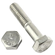 2 Stk Sechskantschraube mit Schaft DIN 931 M12 x 300 - Edelstahl V2A