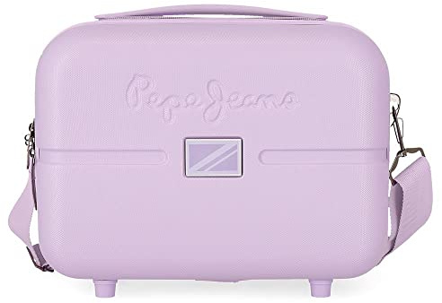 Pepe Jeans Accent Neceser Adaptable con Bandolera Morado 29x21x15 cms Rígido ABS 9,14L 0,84 kgs