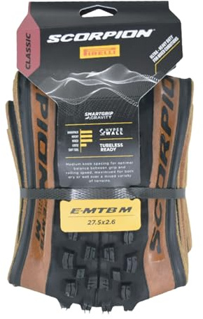 Pirelli Scorpion E-MTB M Tubeless Ready TLR 27.5x2.6 E-Mountainbike-spezifischer Reifen | HyperWALL Karkasse