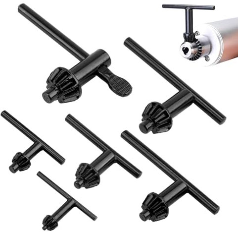 6 Pezzi Chiavi Mandrino Universali per Trapano Elettrico,Elettrico Drill Chuck Key, Chiave per Mandrino per Trapano di Ricambio, Chiave per Mandrino per Mandrino a Corona Dentata