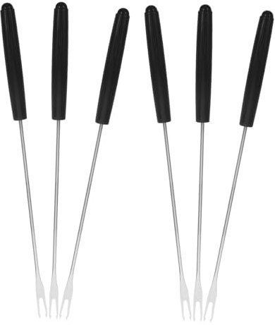 TOPBATHY 6pièces Lot De Fourchettes à Fondue Bâtonnets à Fondue Au Chocolat Fourchettes à Fromage Outils à Tremper Pour Fruits Guimauves Et Desserts