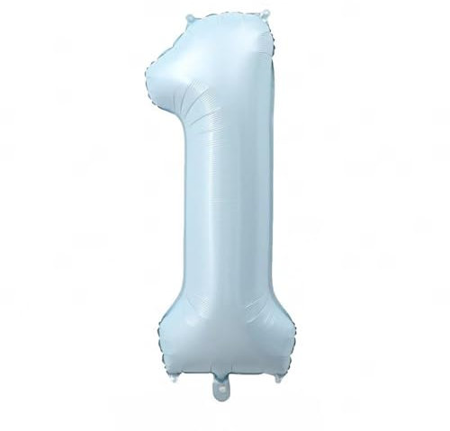 Alaoo 40 Inch Number Balloons, Blue Number 1, Digital Decoration Balloons for Boys Girls Adults Birthday Party Anniversary Graduation
