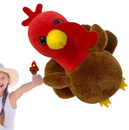 Puppette per dita di animali, pupazzi per dita di dinde,giocattoli per pupazzi con dita di animali in peluche di morbido, accessorio per lettura di racconti, ragazze e ragazzi, giocattoli