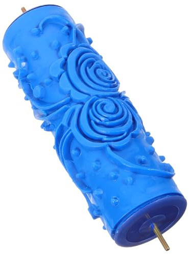 SOPOTUTU Leichte Musterwalzen Farbrolle aus Gummi für Elegante Wanddekoration und Selbstgemacht Maler als Strukturierte Farbrolle und Pinsel für Zuhause