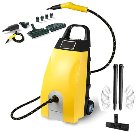 Limpiador A Emisión Profesional 3000W Para Uso Intensivo, Depósito 3,5L/0,92Gal Y Vapor Alta Temperatura Para Cocinas, Suelos Y Detalles De Vehículos