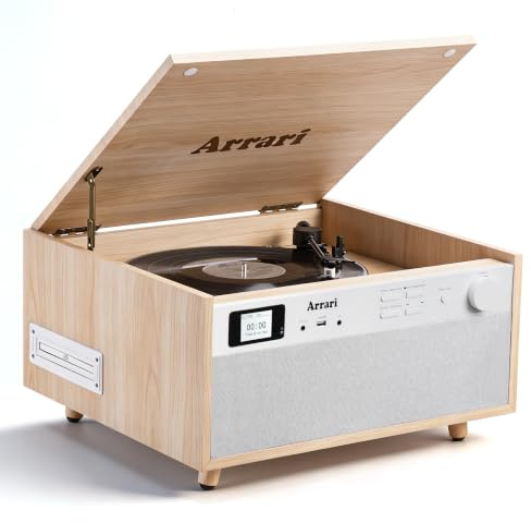 Arrari MC-278 legno DAB+/FM vinile AT-3600L CD/MP3 USB reg cassette 36W
