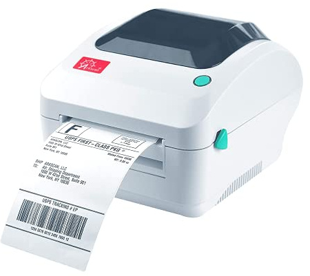 Arkscan 2054A Shipping Label Printer for Windows Mac Chromebook Android, Supports Amazon Ebay Paypal Etsy Shopify ShipStation Stamps UPS USPS FedEx DHL, Roll & Fanfold 4x6 Direct Thermal Label