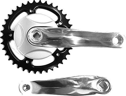 Tom kurbelgarnitur 38T 152 mm schwarz/Silber