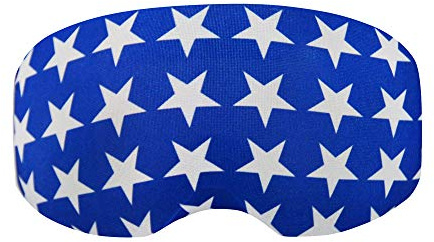 Coolcasc COOLMASC White/Blue Stars Ski Goggle Cover