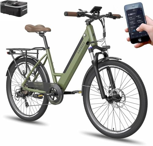 Fafrees F26 PRO Damen E-Bike Herren mit App 26 Zoll Tiefeinsteiger [ Offiziell ] Ebike 36V/14,5AH E Fahrrad, 250W Elektrofahrrad