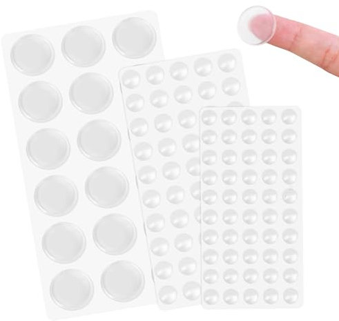 Abeillo Gummifüße Selbstklebend, 118 Stück Möbel Anschlagpuffer Transparent, Gummipuffer Selbstklebend Türpuffer für Sound Dämpfung & Schutz von Möbeln (3 Größen, 8mm/10mm/20mm)