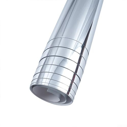 Pellicola a specchio unidirezionale per finestre, autoadesiva, riflettente, per protezione dai raggi UV, pellicola per finestre per uso domestico e ufficio (50 x 50 cm)