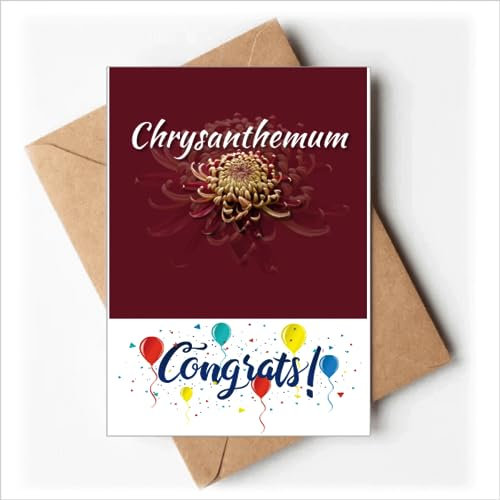 Blumen Chrysanthemen blühen wunderschön Hochzeitskarten Glückwunsch Gruß Umschläge